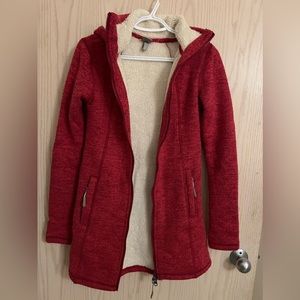 Bench fleece hoodie jacket Thumb Holes and Zip Pockets, size XS good condition